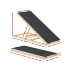 i.Pet Adjustable Wooden Dog Ramp