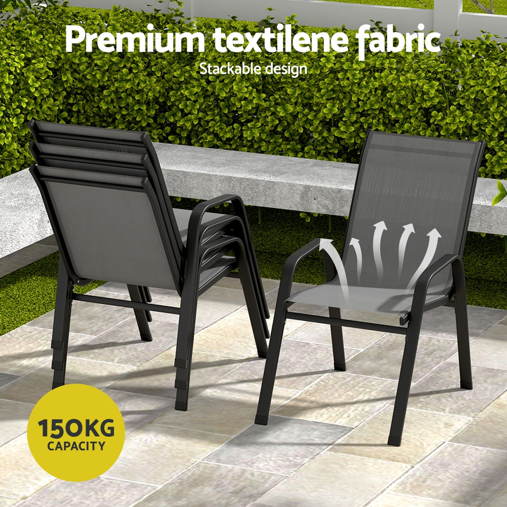 Gardeon 5-Piece Elegant Outdoor Dining Set