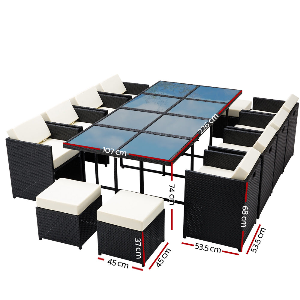 Gardeon 13-Piece Premium Outdoor Dining Set