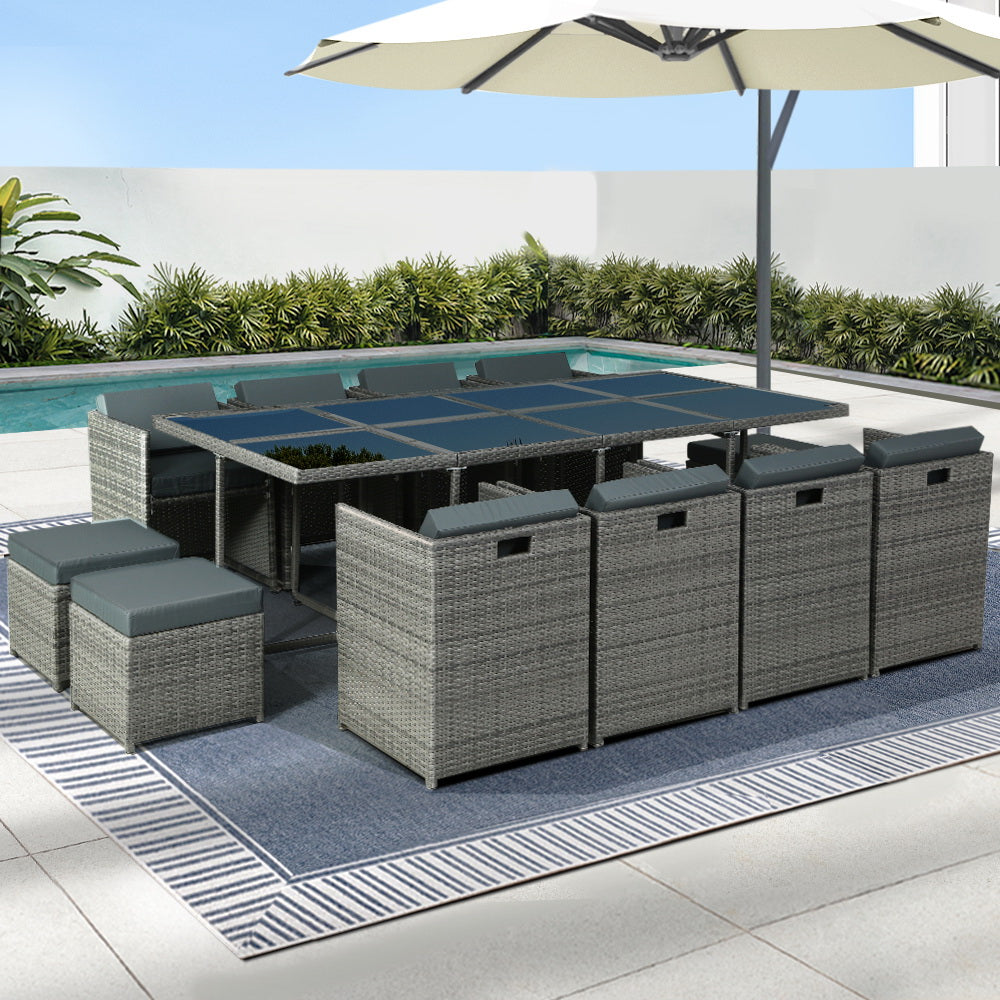 Gardeon Elegant 13-Piece Outdoor Dining Set