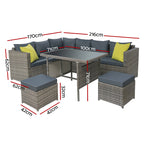 Gardeon Luxury Outdoor Dining Set