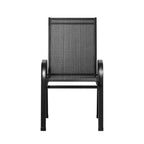 Gardeon 4-Piece Stackable Outdoor Dining Chairs