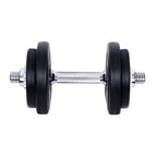 Everfit 20kg Dumbbell Set Weight Plates Dumbbells Lifting Bench