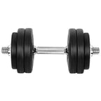Everfit 30kg Dumbbell Set Weight Plates Dumbbells Lifting Bench