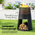 Deep Bowl Iron Outdoor Fireplace Fire Pit