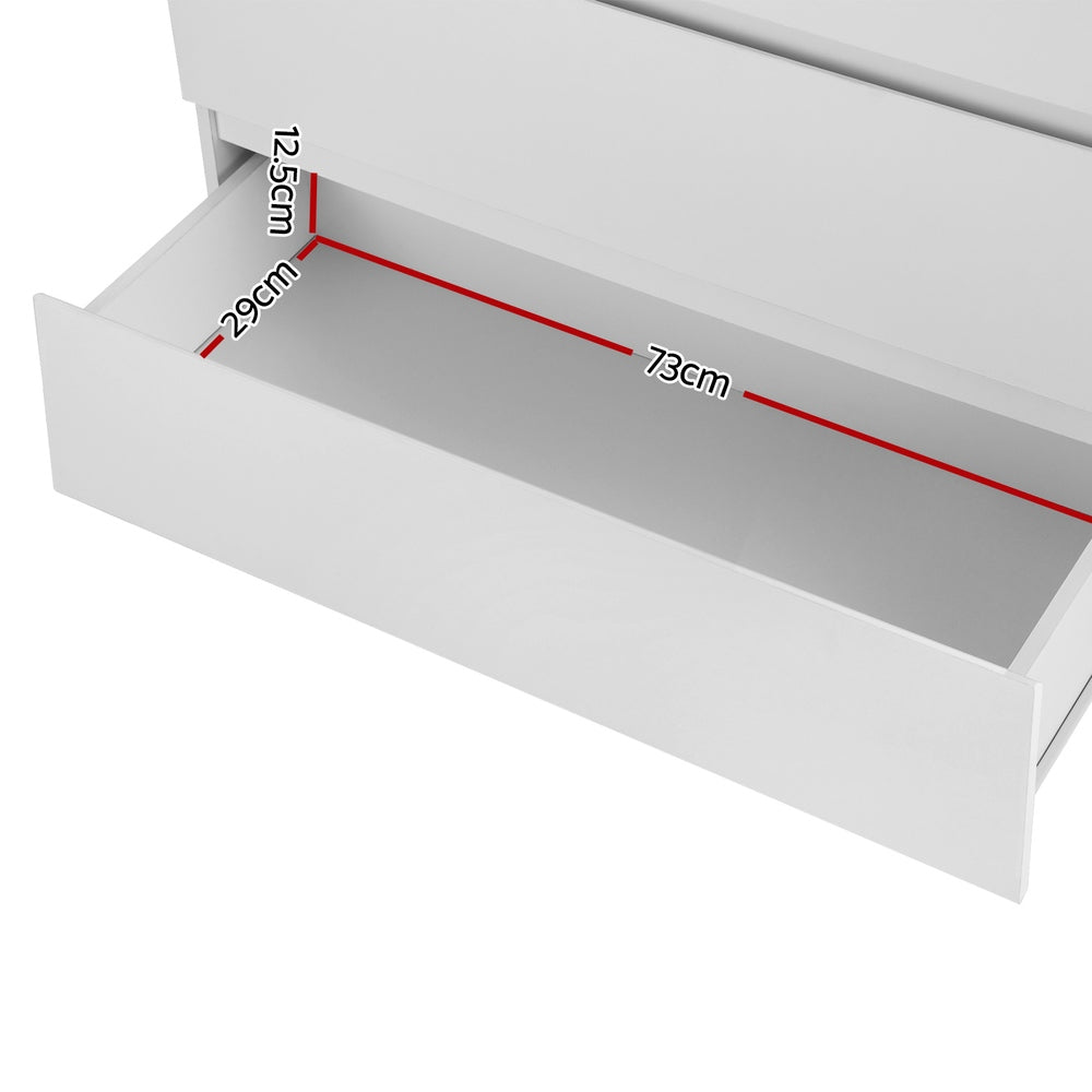 Pepe White Chest of Drawers - Modern Design