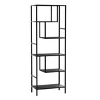 Artiss Rhys 5-Tier Black Bookshelf