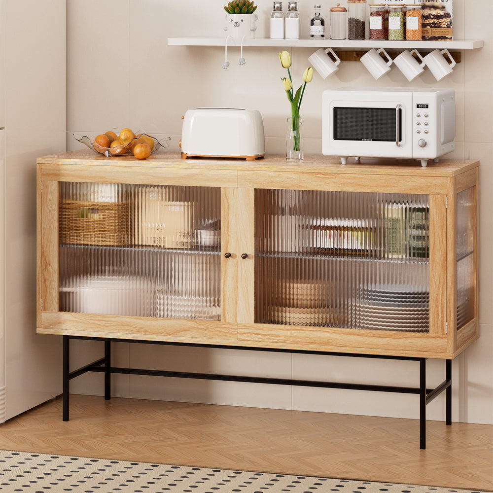 Artiss Oak Double Door Buffet Sideboard