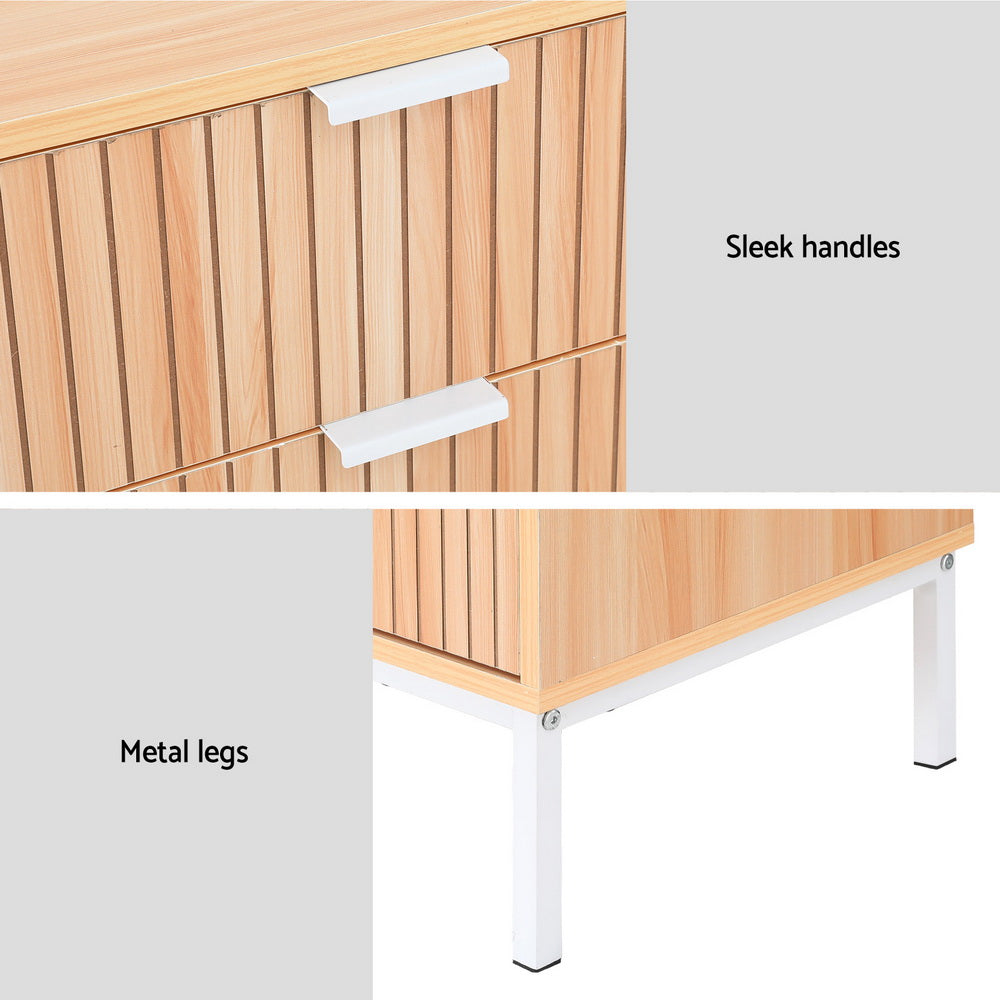 Contemporary Pine 3-Drawer Chest of Storage