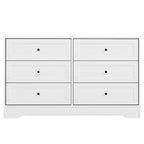 Modern 6-Drawer Chest - White Finish