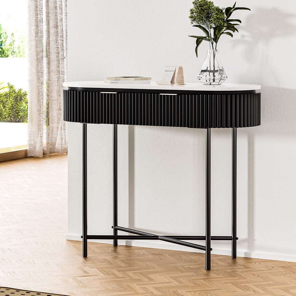 Artiss Romeo Console Table with 2 Drawers