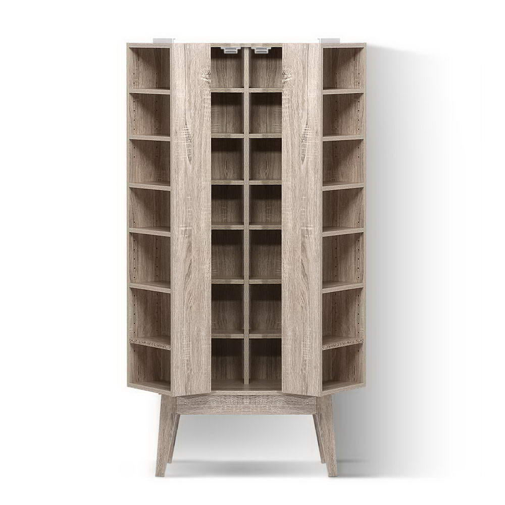 Artiss BERG Oak Multimedia Storage Rack