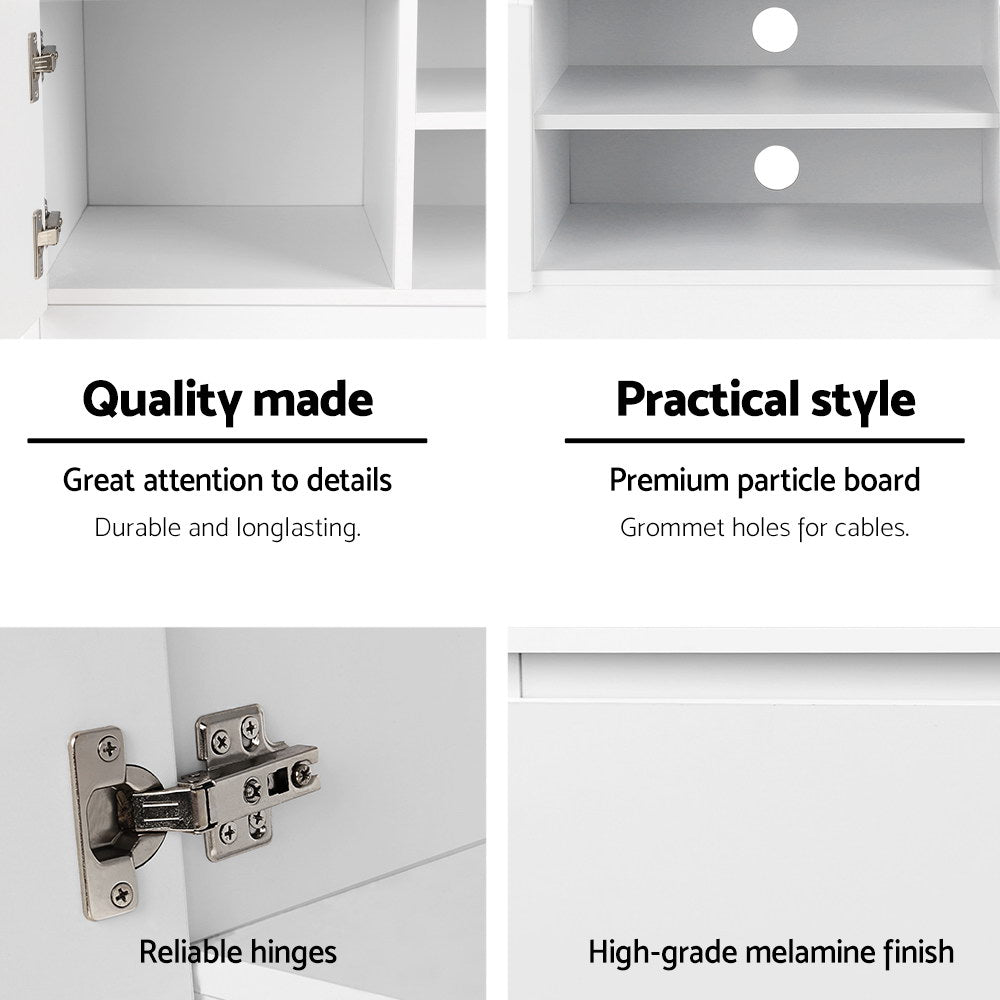 Artiss 120cm White TV Cabinet Entertainment Unit