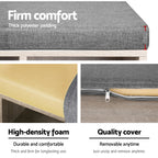 Pine & Grey Shoe Rack Bench with Cushion