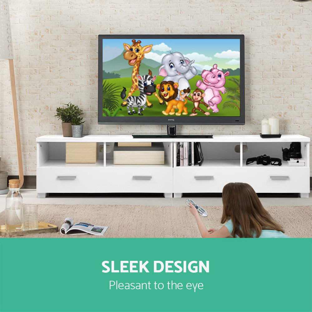 Artiss 180cm White TV Cabinet Entertainment Unit