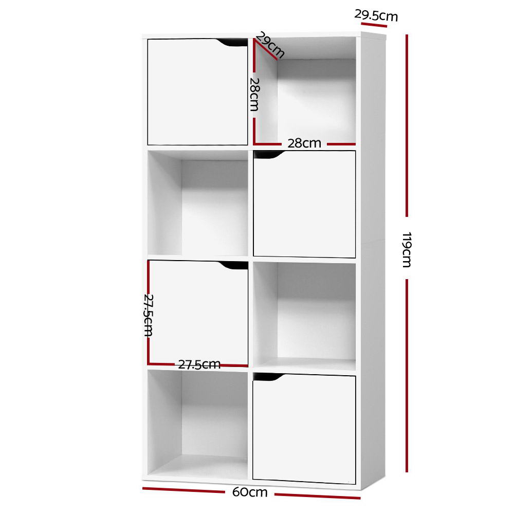 Artiss DANA White 8 Cube Shelf