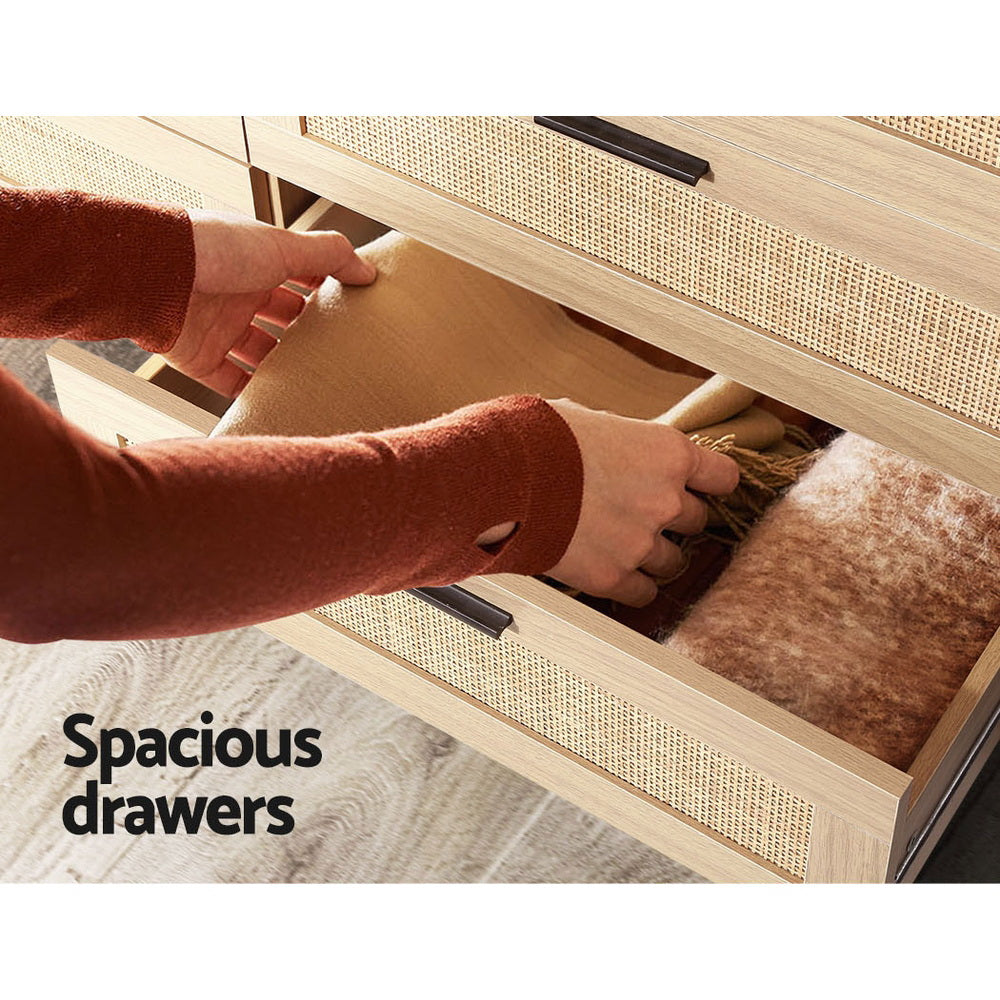 Modern Oak 6-Drawer Chest of Drawers