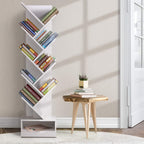 Artiss ECHO White 9-Tier Tree Bookshelf