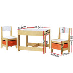 Keezi 3-Piece Kids Table and Chairs Set