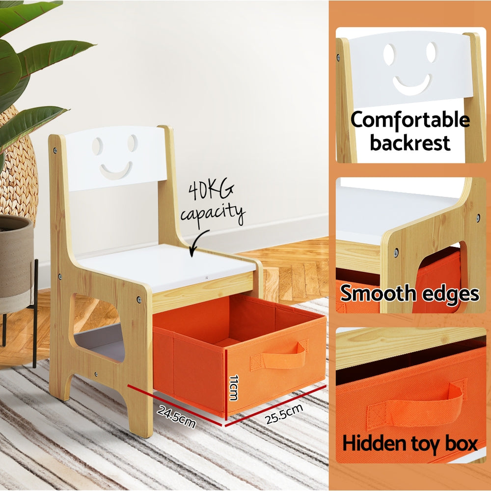 Keezi 3-Piece Kids Table and Chairs Set