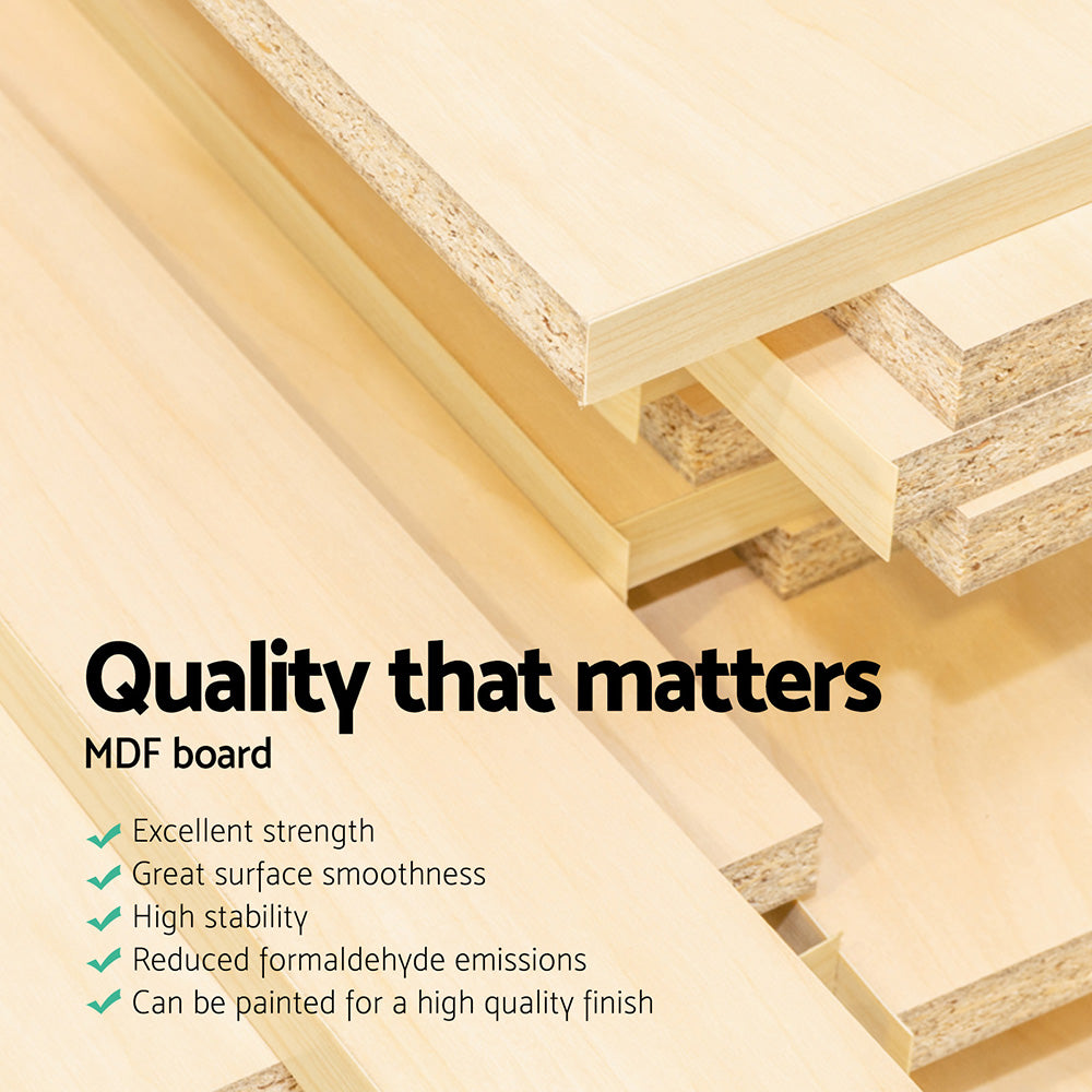 Keezi Kids Toy Box 12 Bins Bookshelf Organiser Children Storage Rack