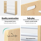 Keezi Kids Toy Box 12 Bins Bookshelf Organiser Children Storage Rack