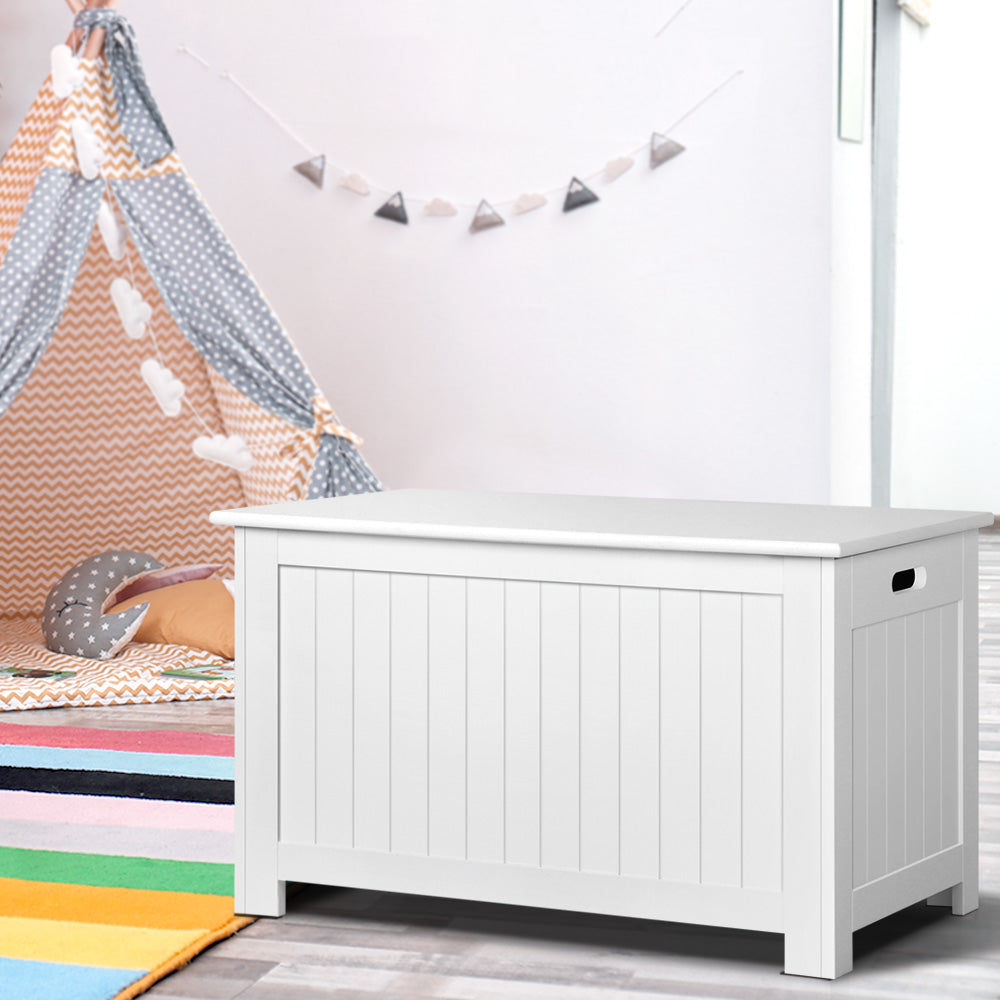 Keezi Kids White Toy Box Chest Storage