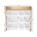 Keezi Kids 9-Bin Toy Box Organizer