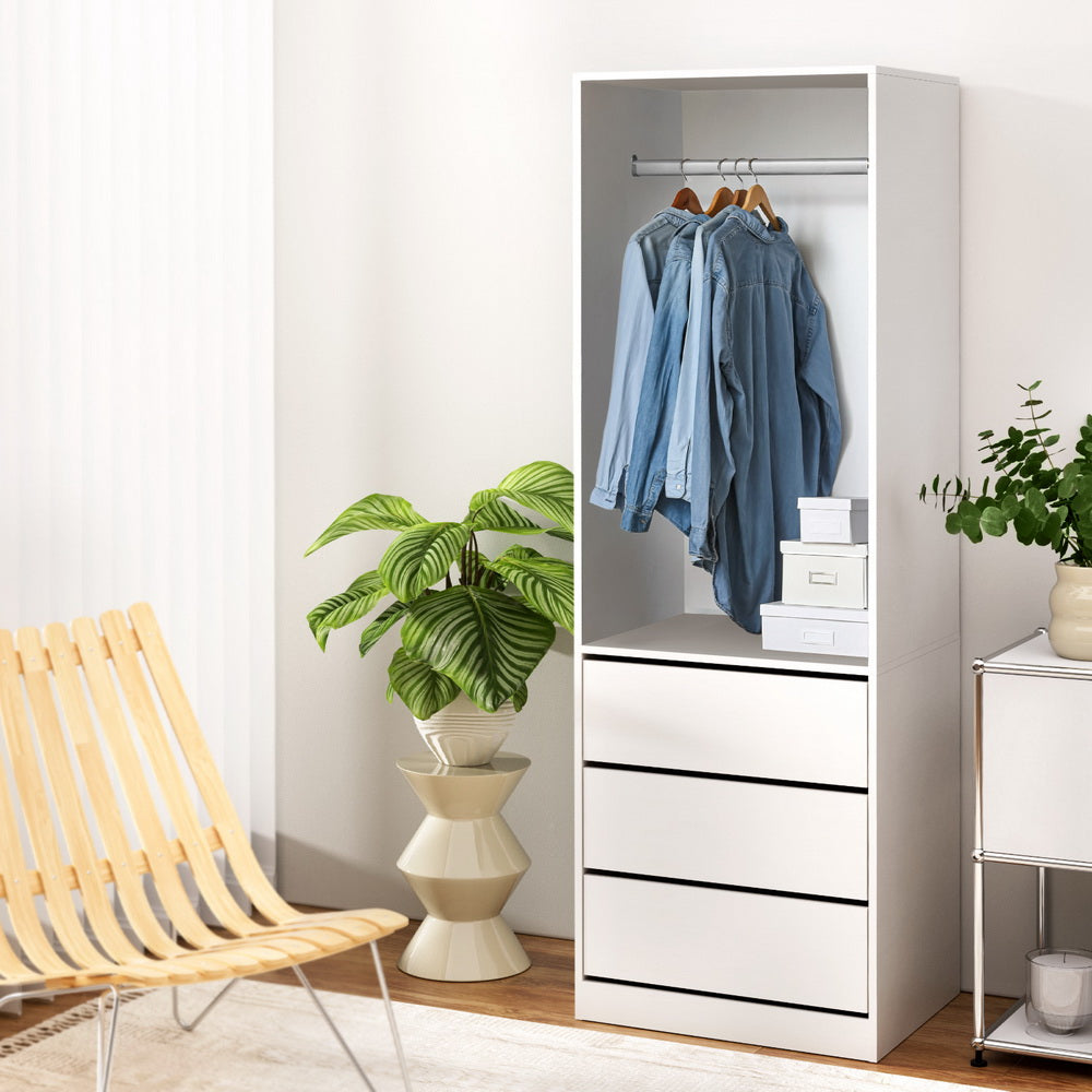 White Modern Wardrobe Storage Organizer