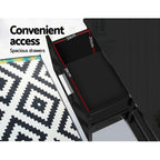 Artiss 140cm Black Entertainment Unit TV Cabinet