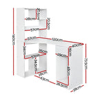 Artiss 120CM White Computer Desk with Bookshelf