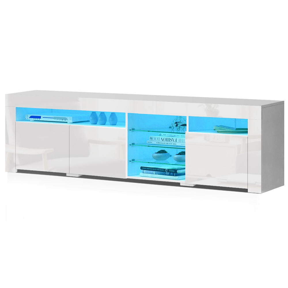Artiss 180cm LED TV Cabinet - White