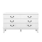 Elegant French Provincial 6 Drawer Chest
