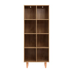 Artiss 4-Tier Walnut Bookshelf Bookcase
