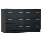 Elegant 6-Drawer Black Chest of Drawers