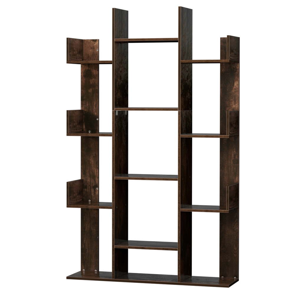 Artiss ROMI Walnut Tree-Shaped Bookshelf