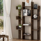 Artiss ROMI Walnut Tree-Shaped Bookshelf