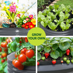 Green Fingers Garden Bed 90X45cm Planter Box Raised Container Galvanised Steel