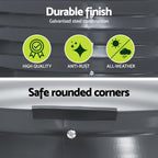 Green Fingers Garden Bed 90X45cm Planter Box Raised Container Galvanised Steel