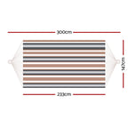 Gardeon Hammock Bed Outdoor Camping Hammocks Beige Grey