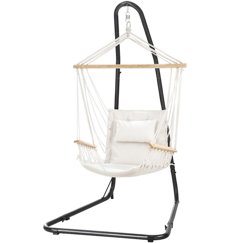 Gardeon Hammock Chair with Heavy Duty Steel Stand
