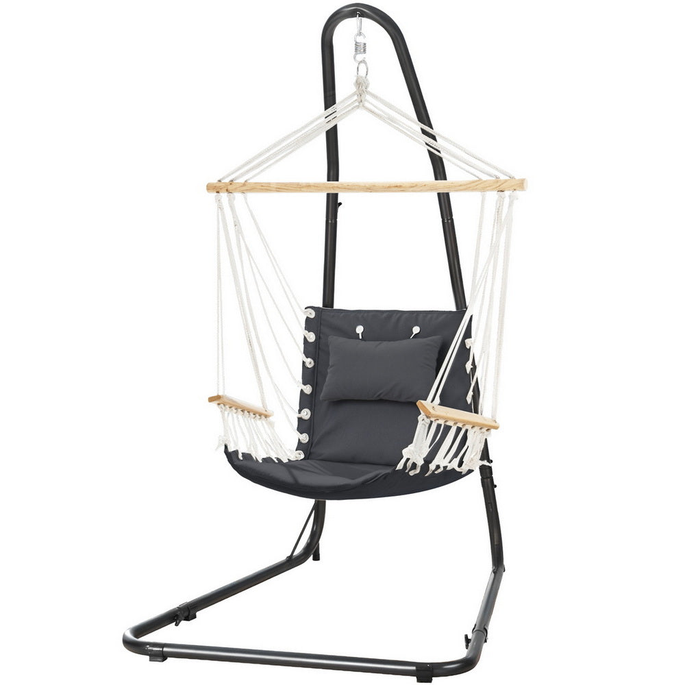 Gardeon Hammock Chair with Heavy Duty Steel Stand