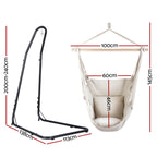Gardeon Hammock Chair with Heavy Duty Steel Stand