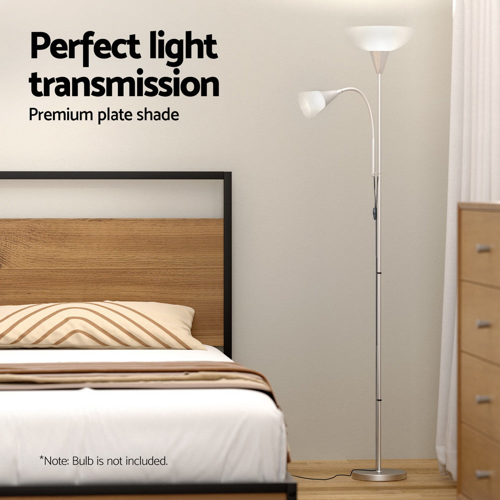 Modern Silver Floor Lamp for Home and Office