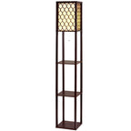 Elegant Floor Lamp with 3-Tier Storage Shelf