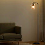 Modern Glass Shade Floor Lamp for Home
