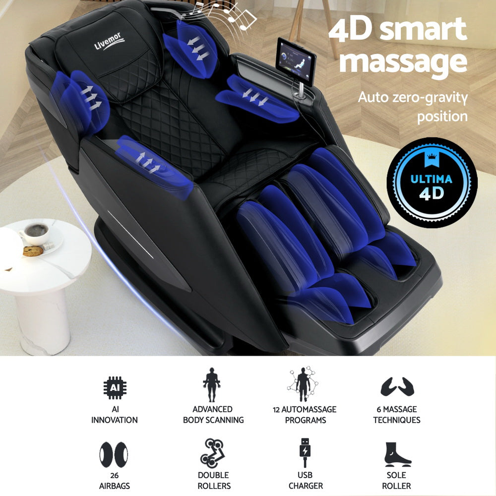 Livemor 4D Electric Recliner Massage Chair