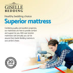 Giselle Bedding 34cm Bamboo Charcoal Mattress