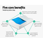 Giselle Bedding Cool Gel Contour Pillows Twin Pack