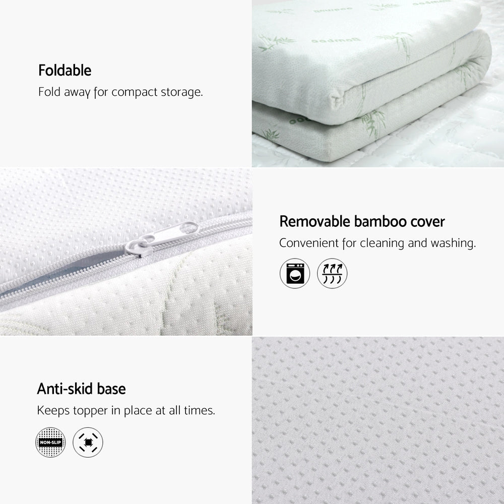 Giselle Bedding Cool Gel Memory Foam Topper